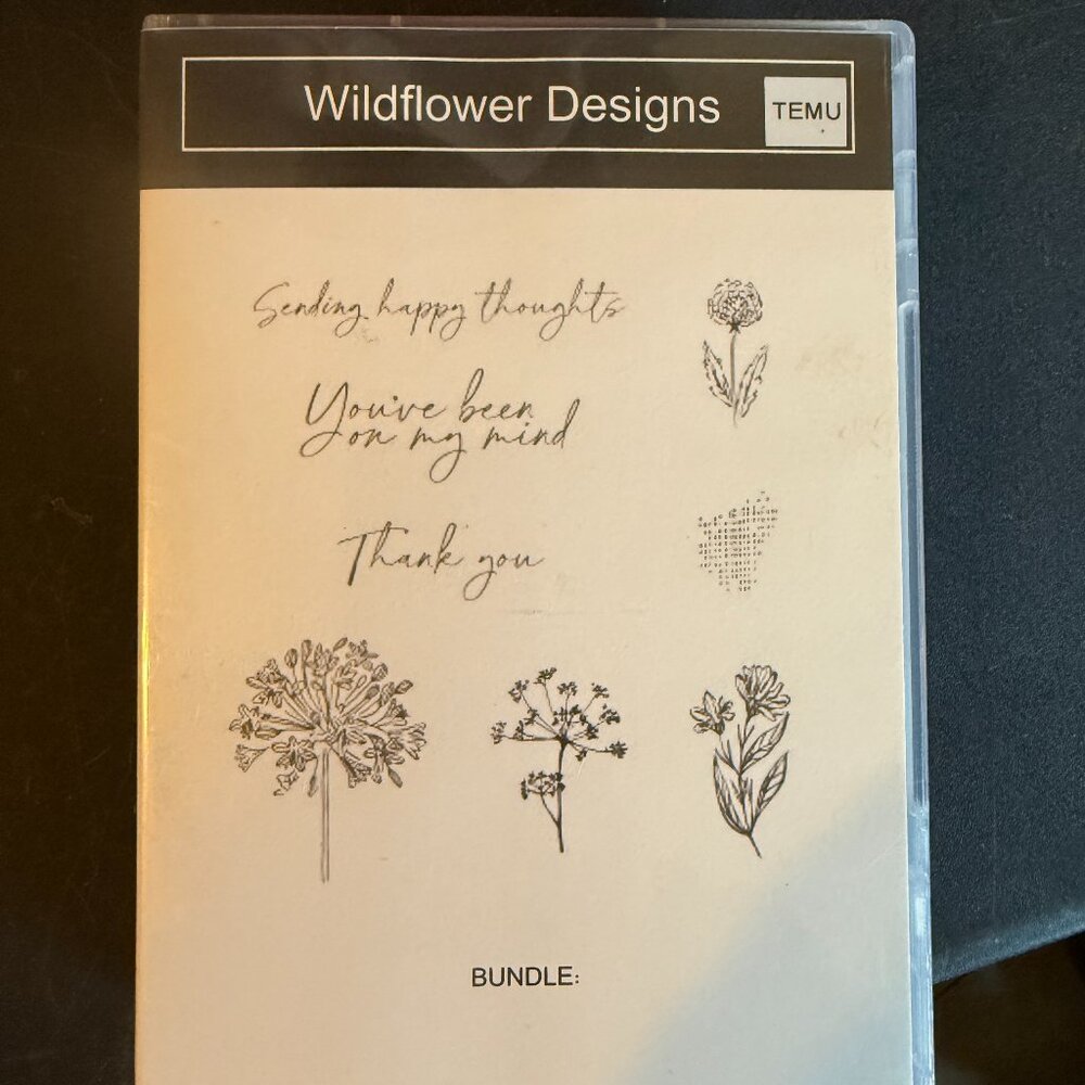 Temu Stamps and Dies Wildflower Designs (1A)